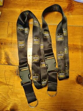 Black Logo Lanyard with Quick-Release Buckle